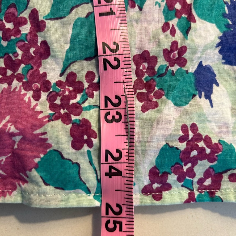 Talbots Floral Blouse - Pink, Blue, Green - Picture 5 of 6